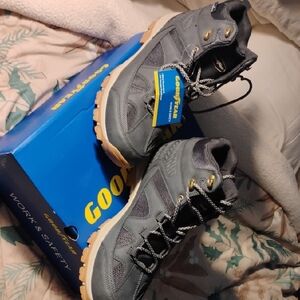 Men's Gray Work Boots